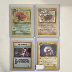 Pokemon Team Rocket Lot Dark Vileplume Dugtrio Electrode 4 Cards English - Image 1