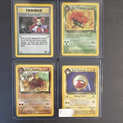 Pokemon Team Rocket Lot Dark Vileplume Dugtrio Electrode 4 Cards English - Image 2