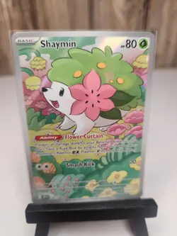 Pokemon Scarlet & Violet Destined Rivals Shaymin Illustration Rare Holo #185/182 - Image 1