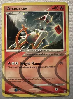 Pokemon TCG Arceus Lv.100 AR3 Holo - Platinum Arceus 2009 (With A Swirl) - Image 1