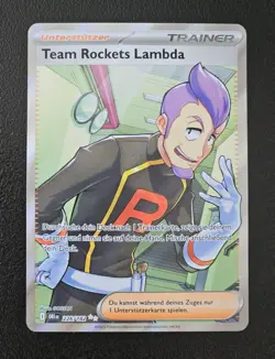 Pokemon Team Rockets Lambda 226/182 Ewige Rivalen Trainer Fullart NM Deutsch - Image 1