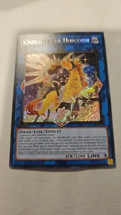 Yugioh x1 Knightmare Unicorn RA01-EN043 Secret Rare 1st Edition (Near Mint) - Image 1