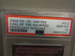 2002 Yu-Gi-Oh Pharaoh's Servant CALL OF THE HAUNTED PSV-012 Ultra Rare PSA 10! - Image 3