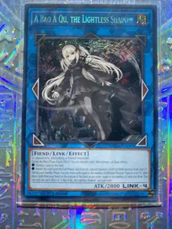YUGIOH! A Bao A Qu, the Lightless Shadow SUDA-EN049 Secret Rare 1st Edition NM - Image 1