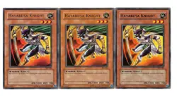 Yugioh- 3X Hayabusa Knight - Rare - Unlimited - PSV-086 - Near Mint - Image 1