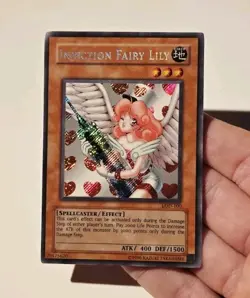 Yugioh Injection Fairy Lily LOD-100 Secret Rare LP - Image 3