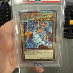 Blue-Eyes White Dragon Yugioh RA04-EN002 Quarter Century Secret Rare 1st PSA 10 - Image 3