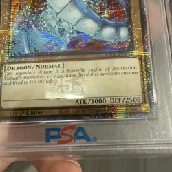 Blue-Eyes White Dragon Yugioh RA04-EN002 Quarter Century Secret Rare 1st PSA 10 - Image 4