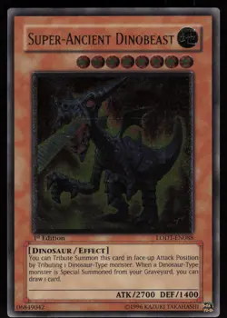 Super-Ancient Dinobeast (UTR) LODT-EN088 Ultimate Rare 1st Edition EURO Yu-Gi-Oh - Image 1