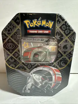 Pokemon Scarlet & Violet Paldean Fates Charizard Iron Treads and Great Tusk Tins - Image 3