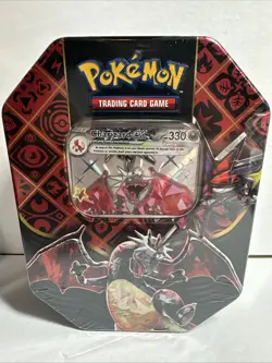 Pokemon Scarlet & Violet Paldean Fates Charizard Iron Treads and Great Tusk Tins - Image 5