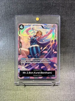 One Piece TCG Mr.2.Bon.Kurei (Bentham) OP14-091 Alt Alternate Art SR - NM - Image 1