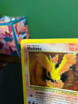 Pokemon Cards - Moltres #12/62 - Pokemon Fossil - Holo Rare - Heavily Played - Image 4