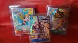 Bandai One Piece Card Game Holo Character Lot Hibari Hina Carrot 3 Cards - Image 1