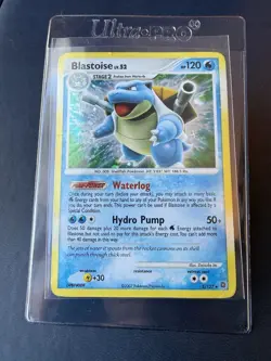 2007 Pokemon TCG Secret Wonders Blastoise Holo Rare Stage 2 2/132 120HP Card - Image 3