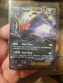 Pokemon Darkrai EX Ultra Rare Holo 74/122 Breakpoint HP180 Basic Card - Image 1