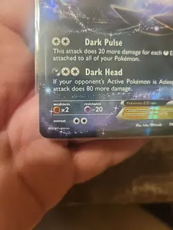 Pokemon Darkrai EX Ultra Rare Holo 74/122 Breakpoint HP180 Basic Card - Image 2
