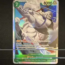 One Piece Hody Jones Character Card OP06-035 8000 Power Super Rare Holo - Image 1