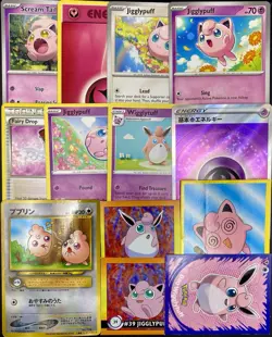 13x Pokemon Cards Jigglypuff Igglybuff Lot - XY Holo Fairy Vintage Promo TCG - Image 1