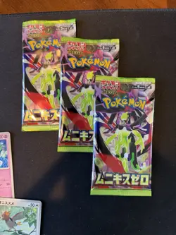 Foreign pokemon Card Lot With 3 Packs - Image 2