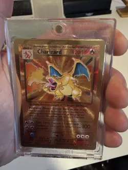 Charizard 4/102 Pokemon Celebrations Gold Metal Card Ultra Premium Collection - Image 1
