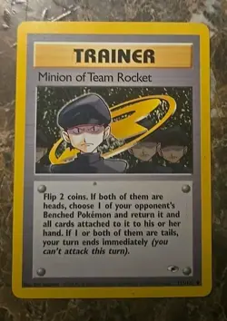 Minion of Team Rocket 113/132 Gym Heroes Regular Vintage Pokemon Card (2000) - Image 1