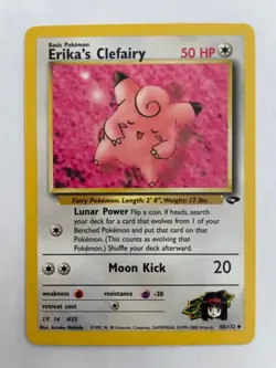 Erika's Clefairy 40/132 Reg. Gym Challenge Pokemon TCG Card NM - Image 1