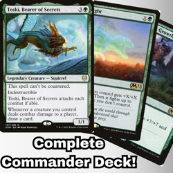 Toski, Bearer of Secrets Commander Deck EDH 100 Magic Cards Custom Deck MTG - Image 1