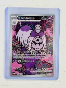 Pokemon TCG Houndstone Illustration Rare Card 145/132 Mega Evolutions - Image 1