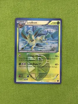 Pokemon Leafeon Team Plasma Plasma Freeze Reverse Holo Card 11/116 NM+ Condition - Image 1