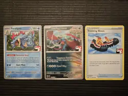 Roaring Moon 109/162 2024 And Feraligatr 41/162 Plus Trainer.. 3 Card Lot - Image 1