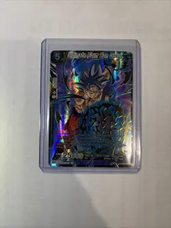 Ultimate Form Son Goku P-059 PR Gold Stamp Foil Dragon Ball Super Card Game - Image 1