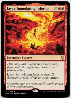 MTG Jaya's Immolating Inferno R Dominaria 133 MP - Image 1