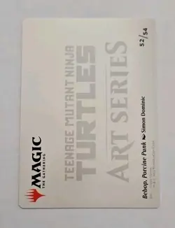 MTG Bebop, Porcine Punk #52/54 (Gold-Stamped Signature) TMNT Art Series - Image 2