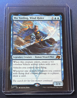 MTG Mu Yanling, Wind Rider Aetherdrift 0052 NM Magic the Gathering Mythic - Image 1