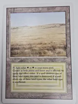 Savannah Revised Dual Land MtG Magic the Gathering Reserved List NM Vintage - Image 1