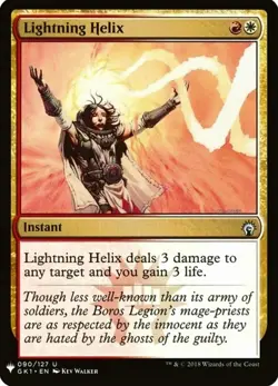 X 1 Lightning Helix NM-M Mystery Booster 090 MTG Magic The Gathering - Image 1