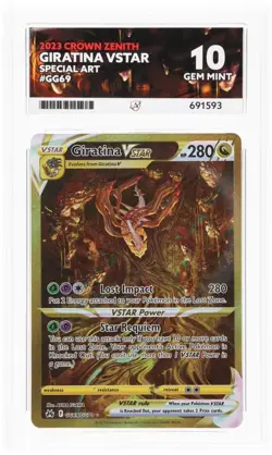 Giratina VSTAR GG69/GG70 ACE Perfect 10s Crown Zenith Secret Rare Pokemon TCG - Image 3