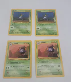 Pokemon TCG Base Set Oddish 58/64 & Gloom 37/64 Lot 1999 English - Image 1