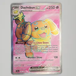 Dachsbun EX 160/142 - S&V Stellar Crown - Ultra Rare Full Art - Pokemon TCG NM - Image 1