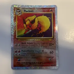 Pokemon Flareon Legendary Collection Reverse Holo Rare 10/110 70 HP - Image 1