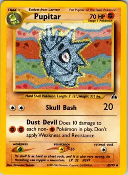 Pupitar 45/75 Neo Discovery Pokemon LP Unlimited - Image 1