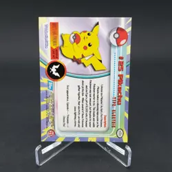 NM Pikachu #25 Blue Label Topps TV Animation Edition Series 1 Pokemon Card - Image 2