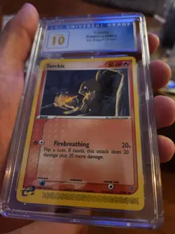 (POP 1) CGC 10 PRISTINE 2003 Pokemon EX Dragon Torchic 77/97 eReader Card - Image 3