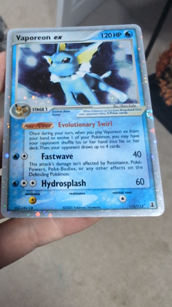 Pokemon Vaporeon EX 110/113 Holo Rare World Championship 2006 - Image 2