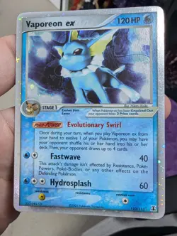 Pokemon Vaporeon EX 110/113 Holo Rare World Championship 2006 - Image 5