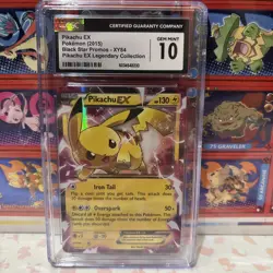 2015 Pokemon XY Black Star Promos #XY84 Pikachu EX CGC Gem mint 10 - Image 3