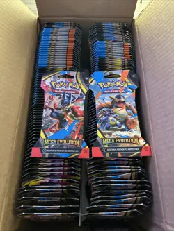 Pokemon TCG Mega Evolution Sleeved Booster Pack Sealed Lot Of 144 Case - Image 1