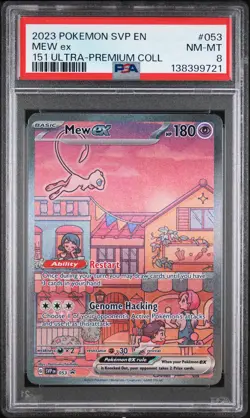 Mew EX 053 SVP Promo 151 Ultra-premium Collection Pokemon PSA 8 *721 - Image 1
