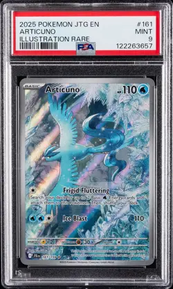 2025 POKEMON JTG EN-JOURNEY TOGETHER ILLUSTRATION RARE #161 ARTICUNO PSA 9 - Image 1